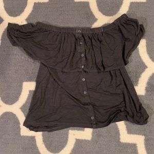 Off the shoulder soft blouse